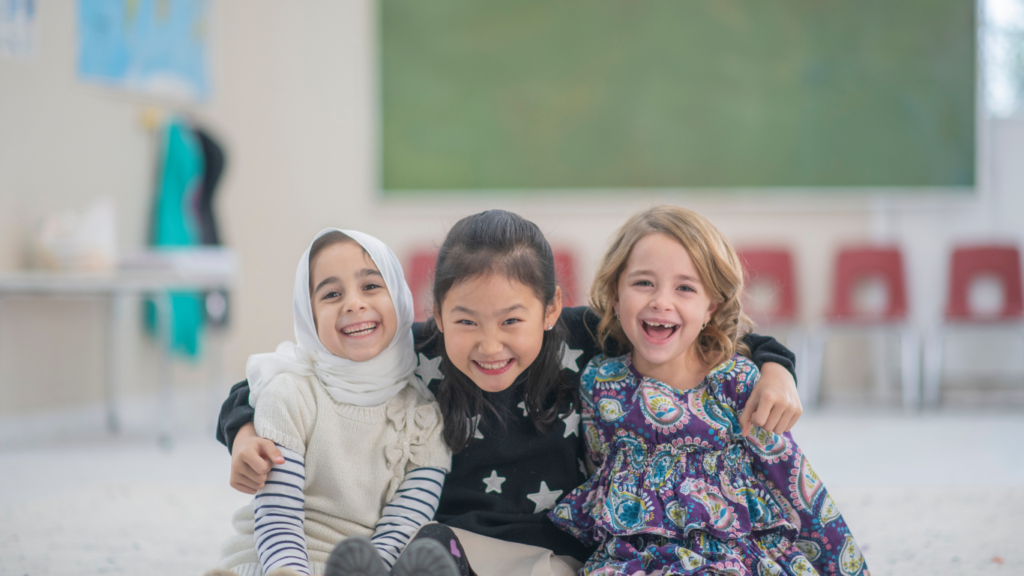 Students smiling